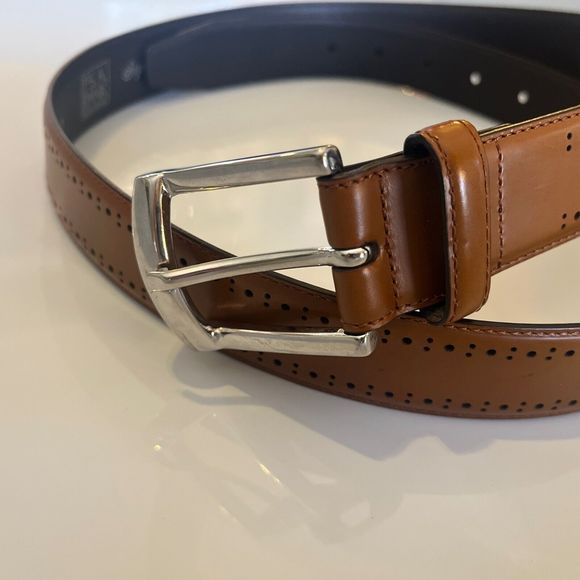 Jos. A. Bank Men’s Belt Italian Genuine Leather  Brown  Size 40 Dress Signature - Picture 3 of 10